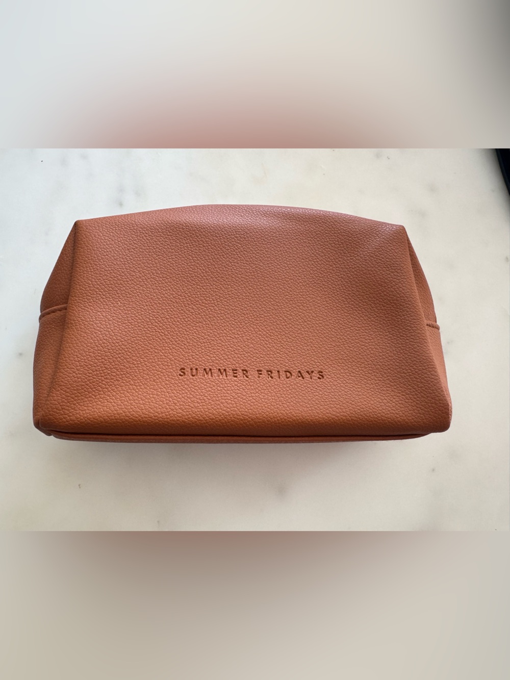 Summer Fridays Chestnut Cosmetic Case